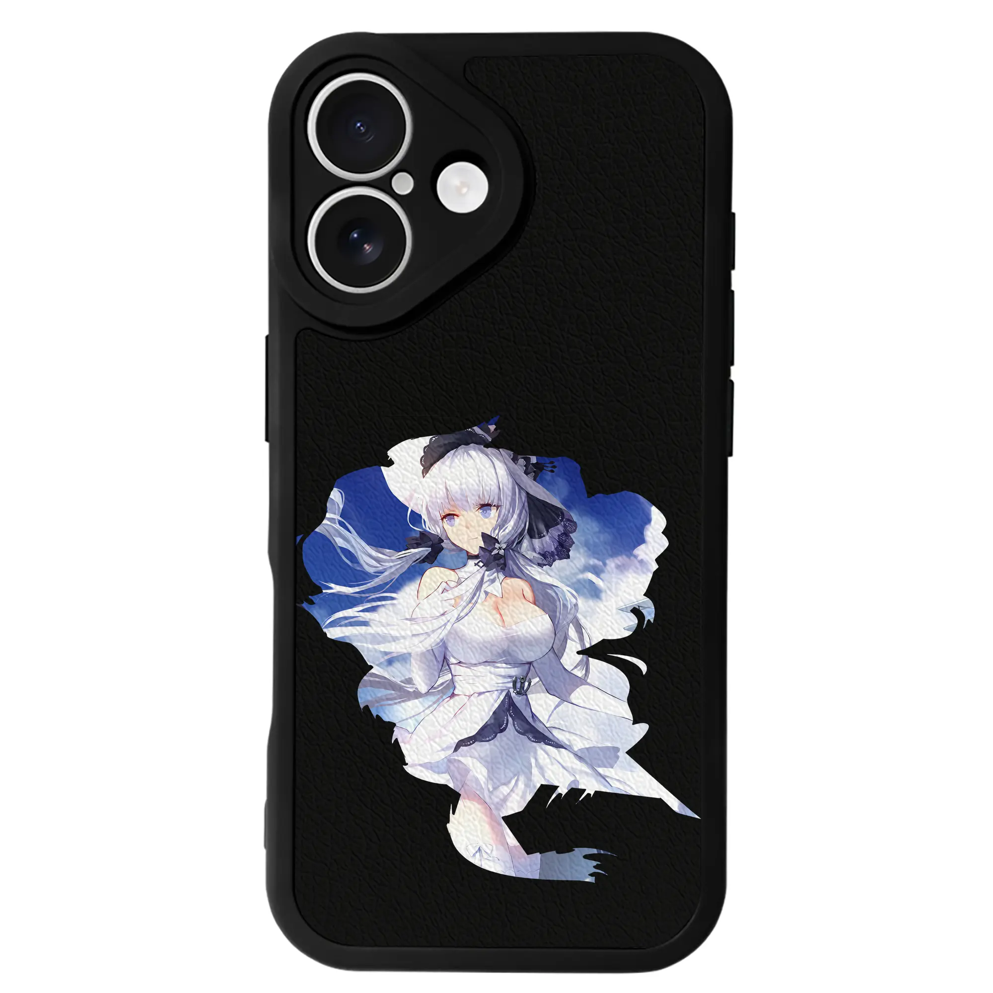 アズールレーン グッズ,イラストリアス - IPhone 16シリーズ対応 ・ シリコンスマホケース ・ レザー調 ・ 高精度フィット ・ 耐衝撃 ・ ワイヤレス充電対応 ・ 精密カット